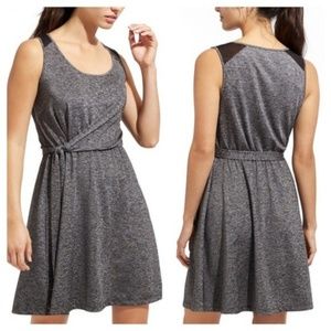 Athleta Sweet Saturday Heather Grey Wrap Dress M